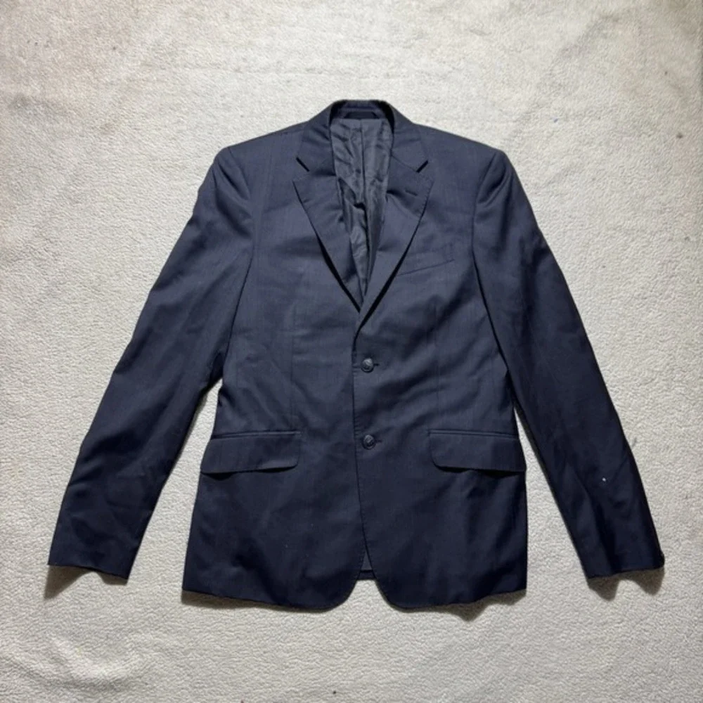 Rag &‎ Bone Blazer Mens 38 Black Two Button Wool Blend For Barneys Jacket Collar